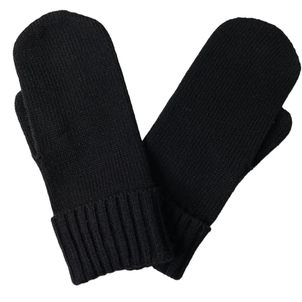 Kate Spade New York “TAXI” Knit Mittens Black & White One Size Brand New! - Picture 4 of 4